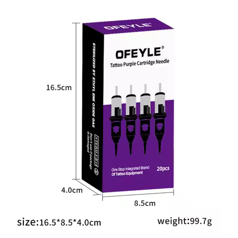 YilongTattoo Needles Disposable Professional Cartridge 0401RL 0603RL 0803RL 1003RL Purple High Quali