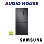 SAMSUNG RF48A4000B4/SS  468L 4 DOOR FRIDGE  COLOUR: GENTLE BLACK MATT ENERGY LABEL: 2 TICKS  2 YEARS WARRANTY BY SAMSUNG