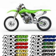 3D Swing Arm Chain Drive Shaft Box Decorate Decal Reflection Stickers Stripe For KAWASAKI KLX450 KLX