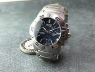 NOS 倉底 ITALY SECTOR 540 藍面 RACING CHRONOGRAPHIC SWISS石英 計時手錶 40MM