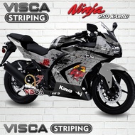 Stiker Striping Ninja 250 Karbu Full Body Variasi Hayabusa Samurai