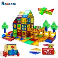 Romboss 116PCS Birthday Gift Magnetic Bricks Building Blocks Tiles Children Educational Toy Set Kids