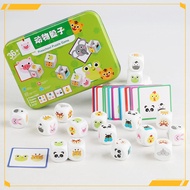 [Ready Stock Special Offer] Animal Dice Cognition Early Education Pattern Cognition Parent-Child Int