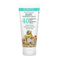 Badger Company, Baby Sunscreen Cream, SPF 40, Chamomile & Calendula, 2.9 fl oz (87 ml)