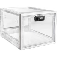 Large Lockbox Medicine Lock Box - Refrigerator Lockable Boxes for Food Storage - Ipad Tablet Locker Cell Phone Jail