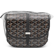 Goyard Black Goyardine Canvas and Chevroches Calfskin Belvedere PM Bag