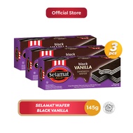Selamat Wafer Black Vanilla 145 g - 3 PCS
