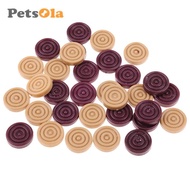 [PETSOLA] 32pcs Draughts Checkers Backgammon Chess Pieces Replacement Chess Pawn