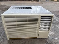 已清洗乾淨YORK約克1.5匹冷暖窗口式遙控冷氣機