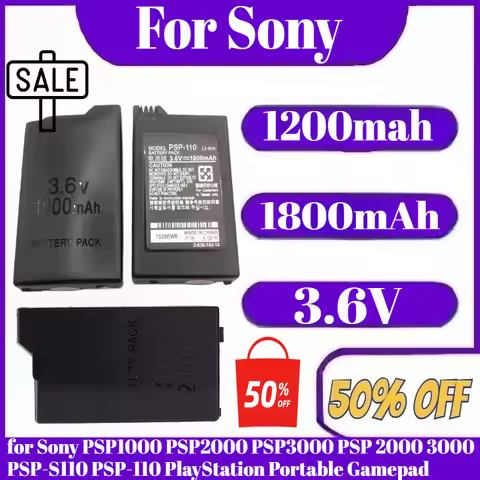 1200mah 1800mAh Battery for Sony PSP1000 PSP2000 PSP3000 PSP 2000 3000 PSP-S110 PSP-110 PlayStation 
