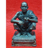 龙婆坤 LP Koon 著名蹲坐和吸烟 6cm 小金身 (佛历 : B.E 2536)