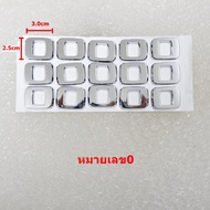 1 Piece Chrome Letter Attached To The Rear Of Benz Size 3.0x2.5cm 0.8 6 5 2 4 1 A C E S There Is Adh