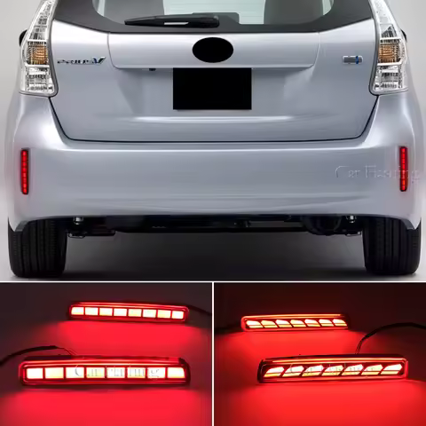 Car LED Rear bumper reflector light turn signal stop light brake lamp For Toyota Spade Esquire NOAH/