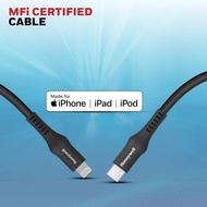 Honeywell Type C to Lightning, 4 Feet (1.2M), Nylon Braided Cable, MFI-certified, QC3.0, PD 87W Supp
