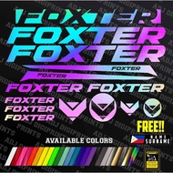 ✒FOXTER Bike Frame Decals Set for MTB SPECIAL COLOR VINYL