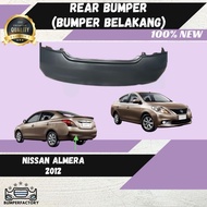 Nissan Almera 2012 Rear Bumper Belakang 100% High Quality PP Material