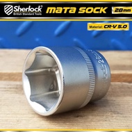 MATA SHERLOCK 1/2 INCH SHOCK WRENCH 28 MM 6 PT / CHROME SOCKET BIT / CHROME SOCKET