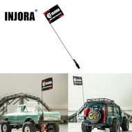 INJORA Antena Hiasan 15cm dengan Bendera untuk Kereta RC Crawler 1/18 1/24 TRX4M SCX24 AX24 FCX18 FC