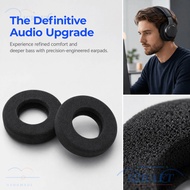 CRAFTML 2PCS Headphone Ear Cushion, 78*22mm Soft and Comfortable Earpad Cover, Hard Sponge Black Rep