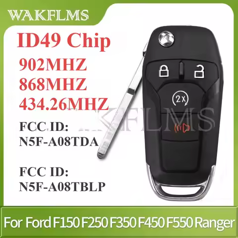N5F-A08TDA For Ford F150 F250 F350 F450 F550 Ranger Raptor Bronco 2015-2022 Remote Car Key 902MHZ 86