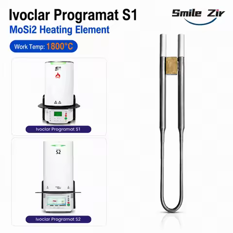 1800C Ivoclar Programat S1 MoSi2 Heating Elements Resistance Replacement for Ivoclar Zirconia Sinter
