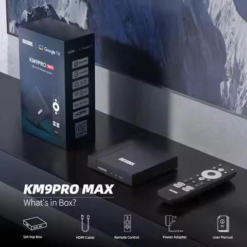 [Genuine] Newest MECOOL KM9 Pro Max 2GB DDR4 32GB Android 12 Google Netflix Certified 4K HDR 2T2R Sm