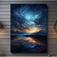 Mystical Night Sky Canvas Art, Mystical Sky Art, Starry Night Sky Canvas, Moody Night Canvas, Starry