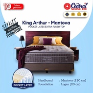 KASUR CENTRAL SPRING BED KING ARTHUR MATTRESS ONLY 160