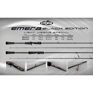 STORM EMERA BLACK EBC EBS 631UL Ultralight Fishing Rod 1 Piece Joran Pancing Jigging