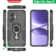Redmi Turbo 4 Pro / Poco F7 iron man ver 4 shockproof case with iring back support for watching movi