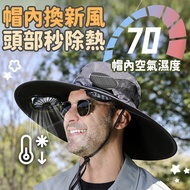 [Solar Fan Cap] Fan Cap Solar Fan Hat Fan Hat USB Fan Cap Fan Bucket Hat