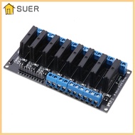 SUER 8 Channel Solid State Relay Module, 5V 2A 8 Channel Relay Module, Multi Channel High Level Trig
