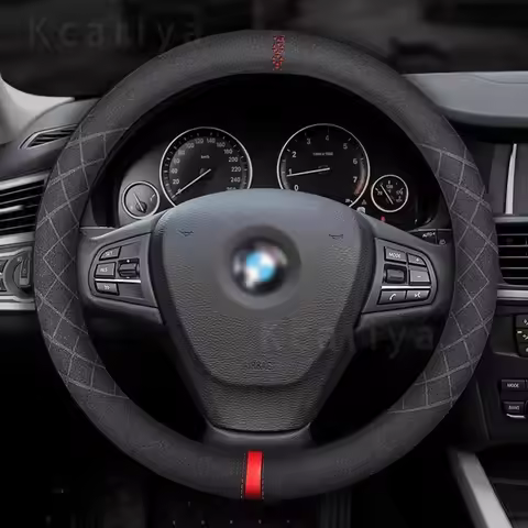 Car Steering Wheel Cover For BMW M X1 X2 X3 X4 X5 X6 X7 E46 E39 E36 E90 E92 E82 E87 E60 E70 E72 F01 