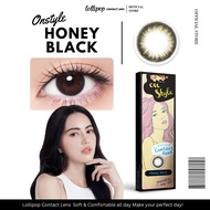 [ลด 30.-] Lollipop Contact Honey Black 0.00ถึง-1000 คอนแทคเลนส์