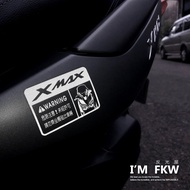 Reflective House FKW XMAX300 X MAX X Sister YAMAHA Model Warning Sticker Car Transparent Bottom Waterproof Sunproof