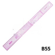 B55 Flexible Mica Pattern Sewing Ruler Quilting Metric Scale