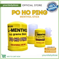 L - Menthol Po Ho Ping (Original) Menthol Stick 14.5g | 2.7g