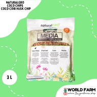 NaturalGRO Coco Chips / Coco Coir Husk Chips 3L