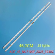 backlight strip led 2pcs/set for Samsung UA43N5500 UA43N5500AGXXP AOT_43_NU7100F BN96-45954A light b