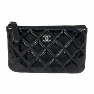CHANEL CC 漆皮 拉鏈小包