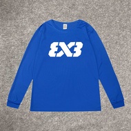 Basket Basketball t-Shirt Sports Quick-Drying 3x3 International Game Appearance Uniform Long-Sleeved