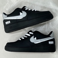 AF1 Sneakers - Black & Silver, Unisex Casual Sports Wear