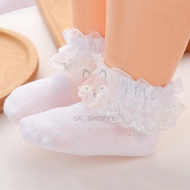 Newborn Lace Socks Children Socks Baby Girl Lace Socks Lace Mesh Cotton Thin Lace Socks