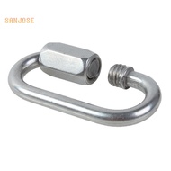 SJS-1Pc Stainless Steel Carabiner Screw Locking Gate Hook Snap Clip Outdoor Tool