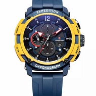 Expedition Expedition Jam Tangan Pria - Blue Yellow - Silicon - 6781 M