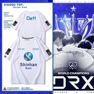 LOL英雄联盟DRX队服S12总决赛夺冠纪念Deft同款比赛短袖T恤纯棉0622 LOL League of Legends DRX Team Uniform S12 Final Championsh