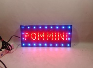 tulisan lampu led  / led sign pom mini new