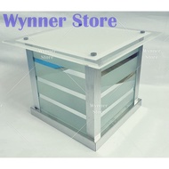 [20cm] Outdoor Pillar Light Gate Lamp Modern Gate Light Non-Rusting Glass Designer Lampu Pagar Lampu