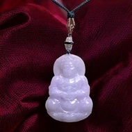 紫羅蘭翡翠寶瓶觀音菩薩項鍊 | 天然緬甸玉翡翠A貨 | 送禮