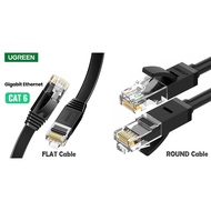 UGREEN CAT 6 Ethernet Cable Cat 6 Network Cable Lan Cable UTP RJ45 Network Patch Cord (Flat/Round Ca